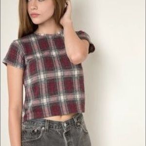 Brandy Melville plaid shirt size: S